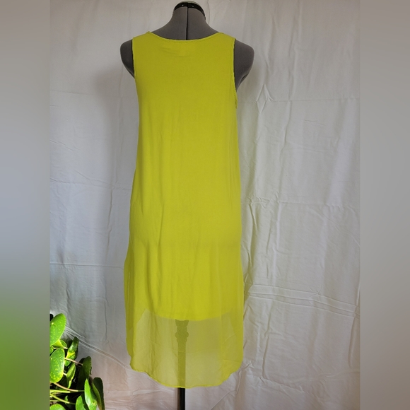 Philosophy Florescent Yellow High Low Dress - Picture 4 of 8